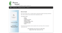 Desktop Screenshot of brownsound.com